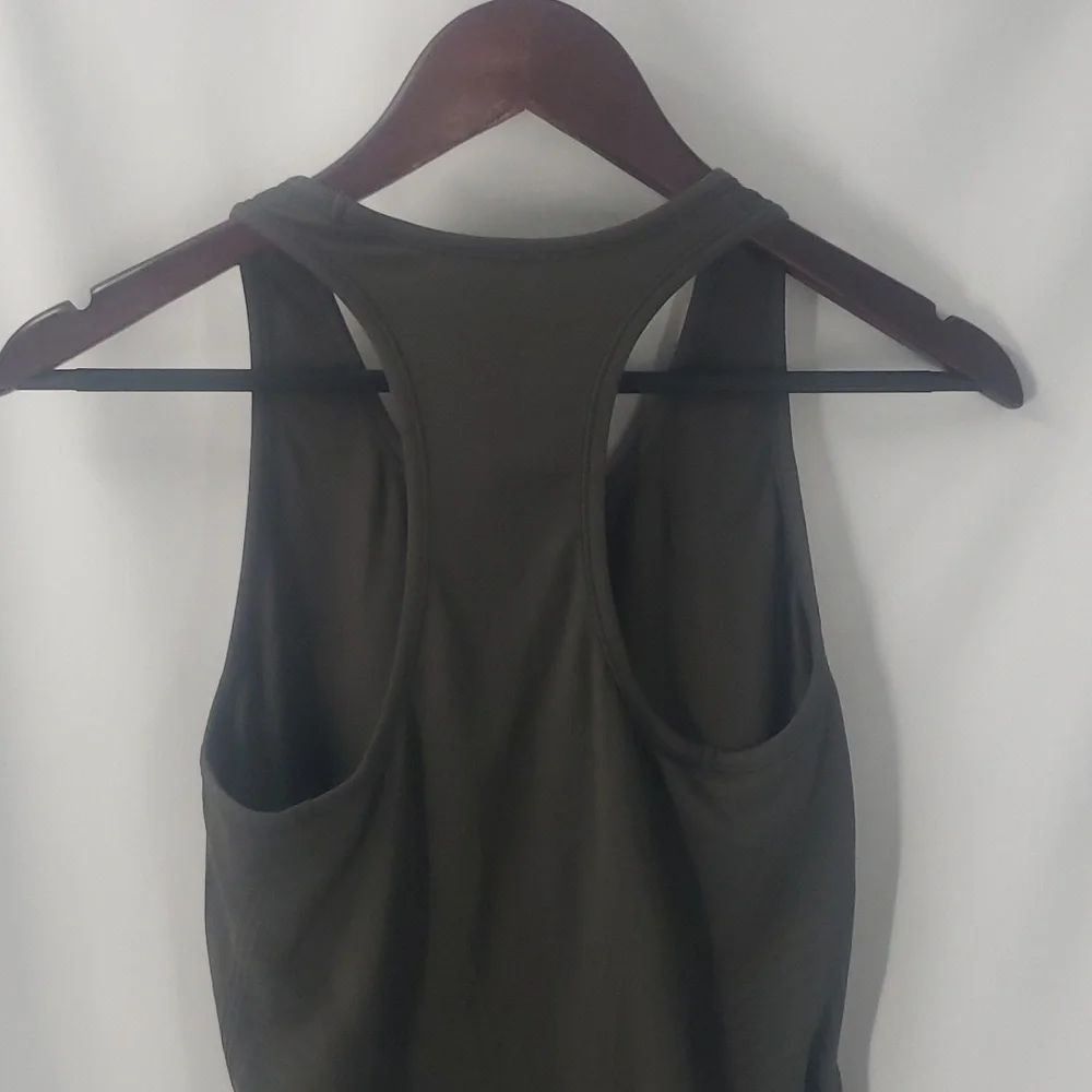 Athleta Speedlight Seamless Tank Dark Green Athleisure Athleticwear Size Small - Picture 7 of 9